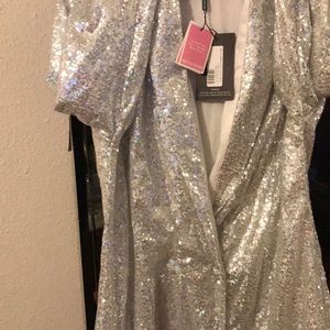 Sequined jacket dress